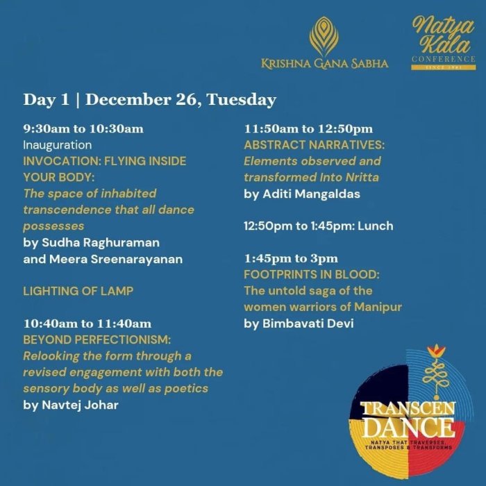 Krishna Gana Sabha - 41st Natya Kala Conference TRANSCENDENCE