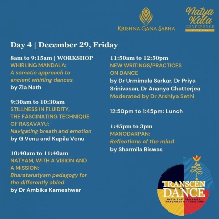 Krishna Gana Sabha - 41st Natya Kala Conference TRANSCENDENCE